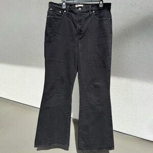 Madewell Black Flare‎ Wide Leg Jeans size 32